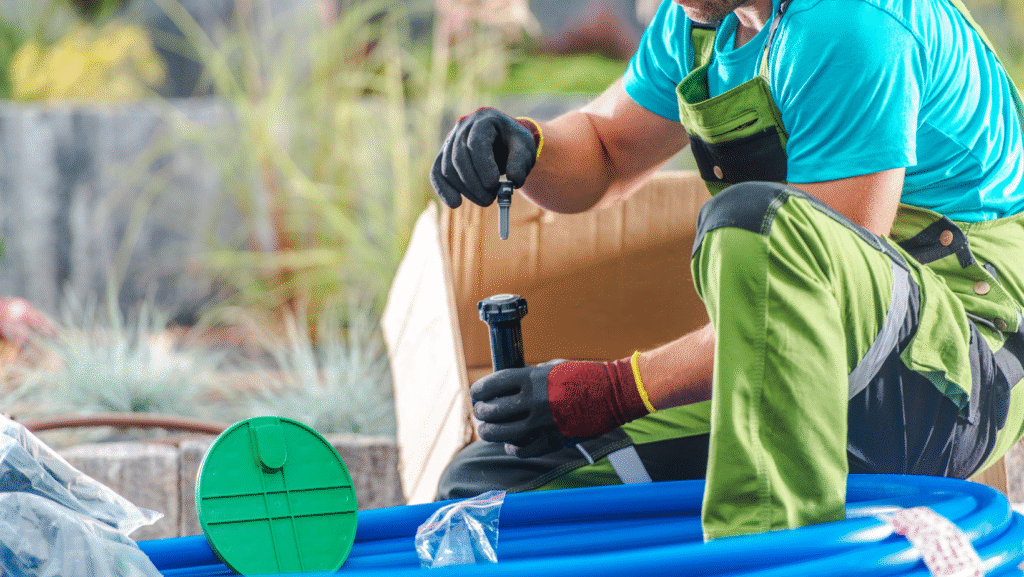 Lawn irrigation repair and water-saving sprinkler upgrades