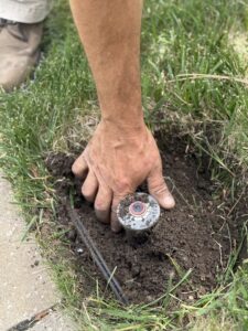 Professional sprinkler repair service fixing irrigation system issues in Castle Rock CO