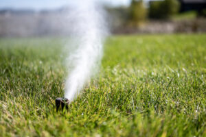 Professional sprinkler blowout and winterization service protecting irrigation lines in Castle Rock Colorado