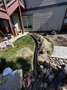 Drainage tubing irrigation systems